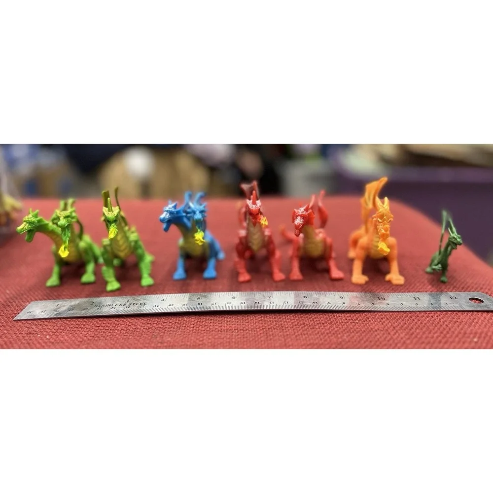 Lot Of 7 Small Dragons‎